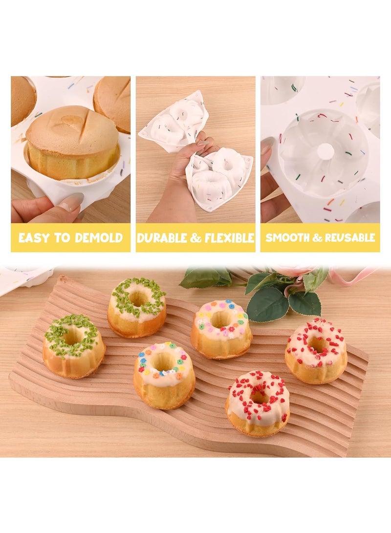 ChicAbode قوالب الكعك البيني Bundt ، قوالب الكعكة الأنبوبية ، قوالب الكعكة السيليكون غير اللزقة ، للكعك ، الدونات ، الكعك ، الجليد - Image 5
